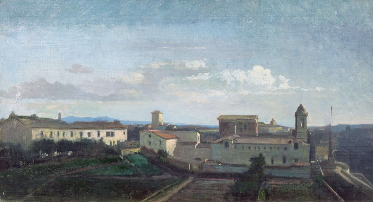Řím, kostel Trinità dei Monti od Antoine Auguste Ernest Herbert or Hebert