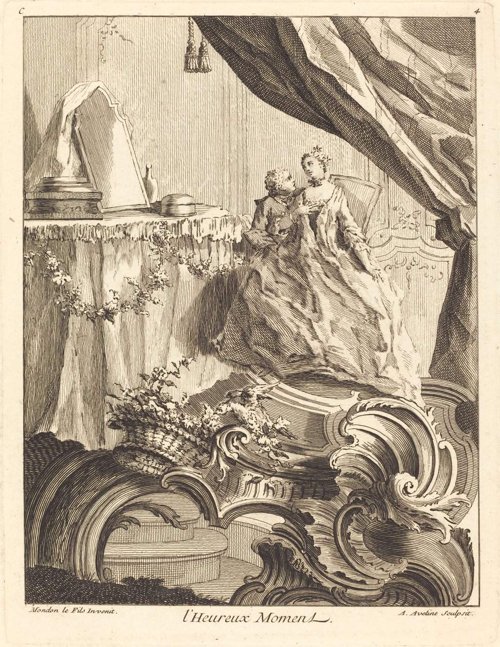 Šťastný okamžik, 1736. od Antoine Aveline