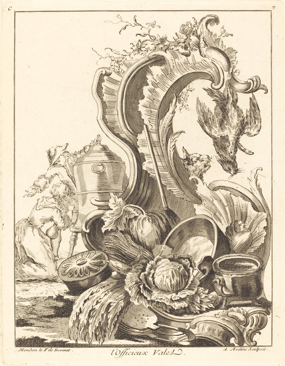 neoficiální komorník, 1736. od Antoine Aveline