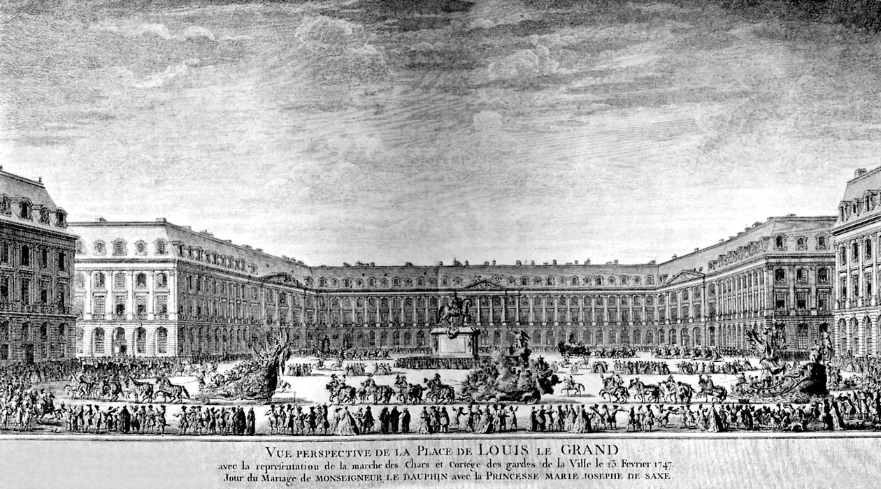 Place de Louis le Grand v Paříži od Antoine Benoist or Benoit du Cercle