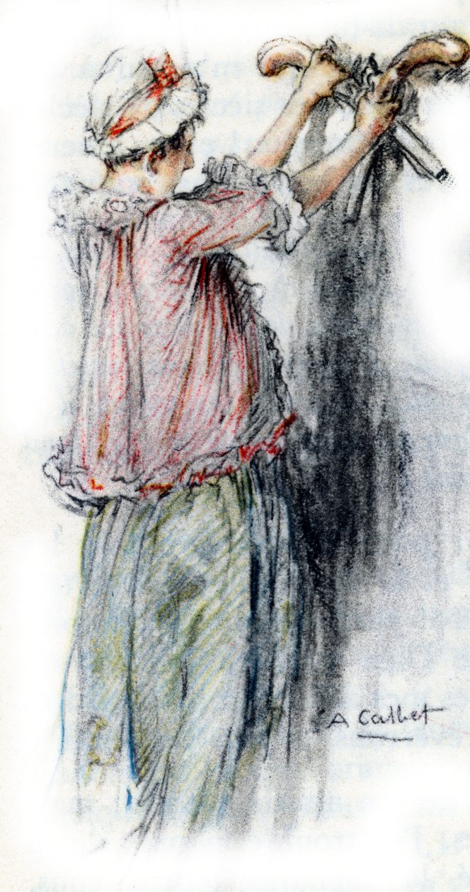 Charlotte odpojí pistole Albert, aby je dala Wertherovi od Antoine Calbet