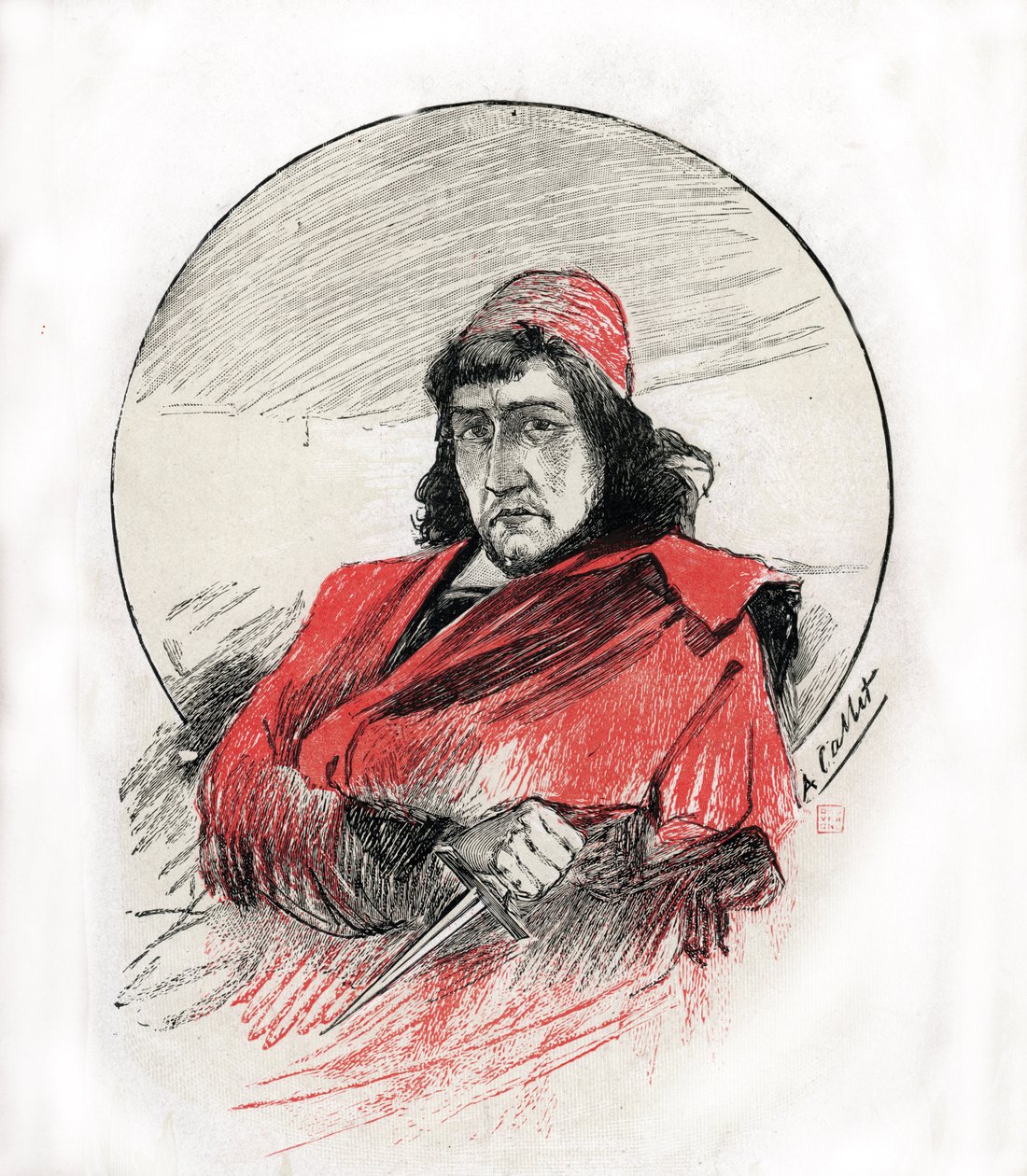 Portrét Cesare Borgia (Cesar Borgia od Antoine Calbet