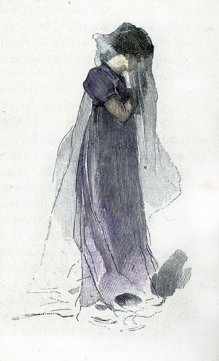 Portrét Fanny Dillon (1785-1836), manželky hraběte Bertranda, společníka Napoleona I., který ho následoval do Saint Helene od Antoine Calbet