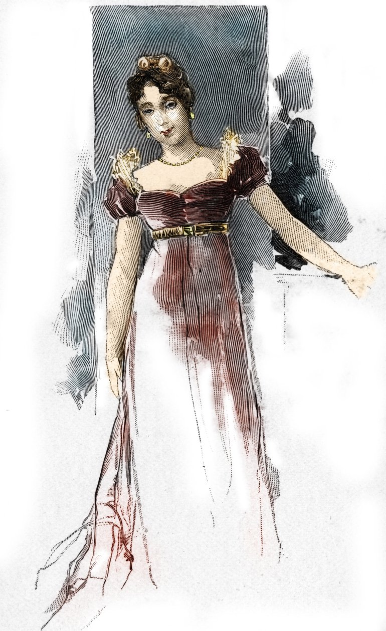 portrét Mary Waleska (Waleska) (1786-1817), milenka Napoleona I od Antoine Calbet