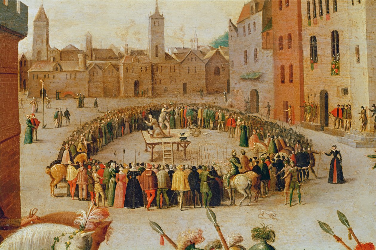 Poprava sira Thomase More v roce 1535 od Antoine Caron