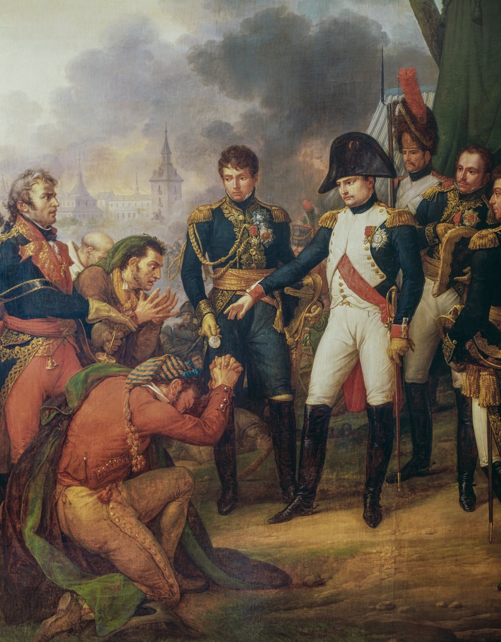 Napoleon Bonaparte na předměstí Madridu, 7. prosince od Antoine Charles Horace Vernet