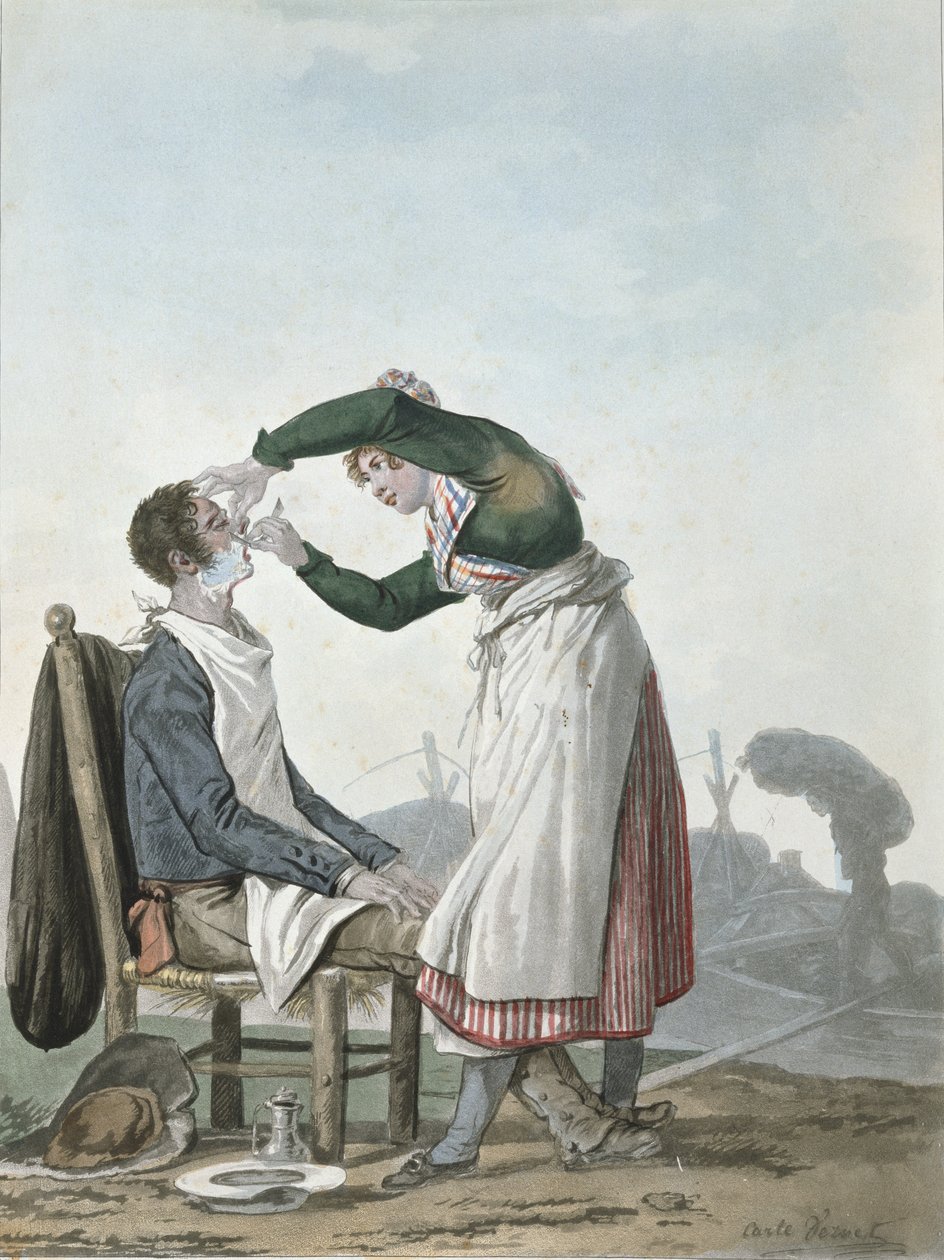 Oholený nákolník od Antoine Charles Horace Vernet