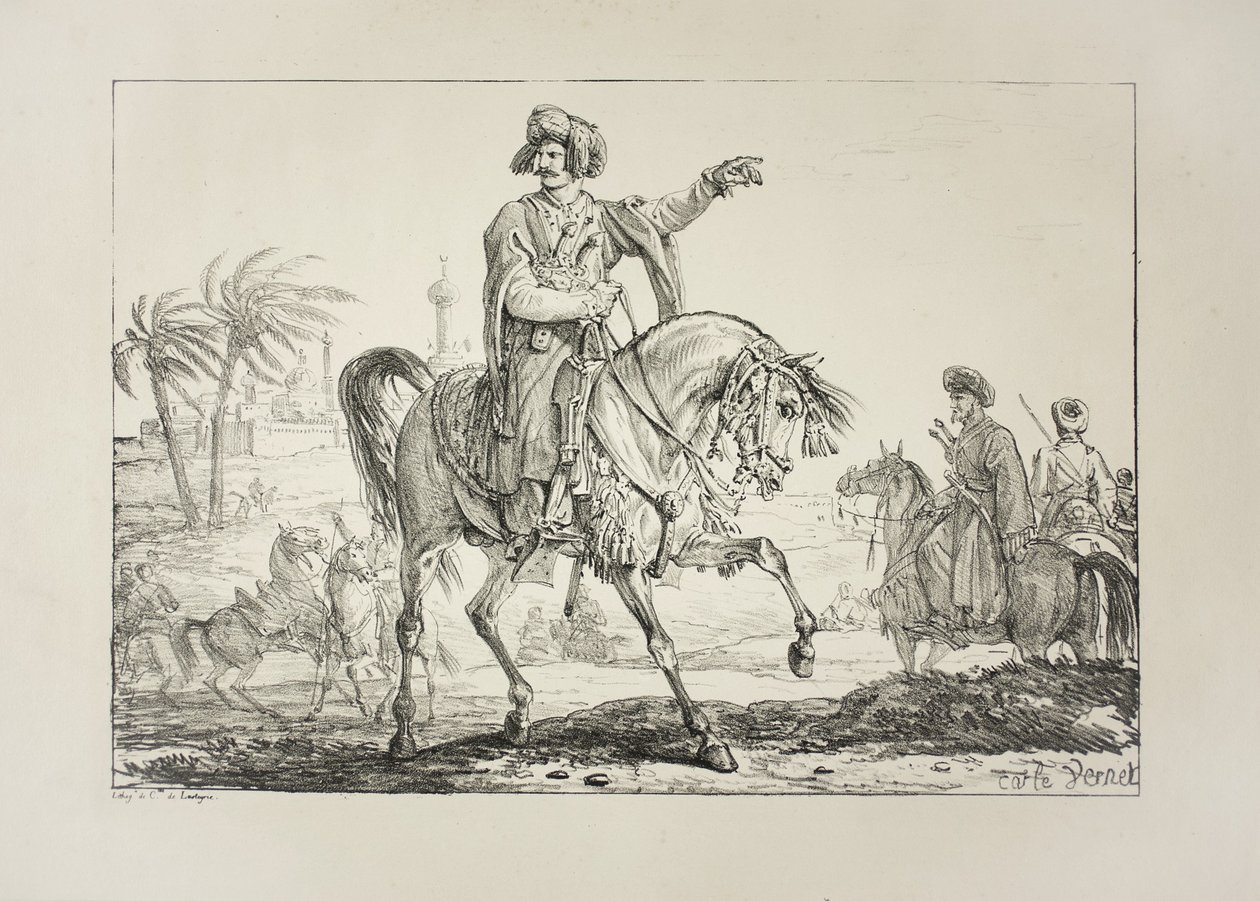 Náčelník Mameluk, kolem roku 1817 od Antoine Charles Horace Vernet