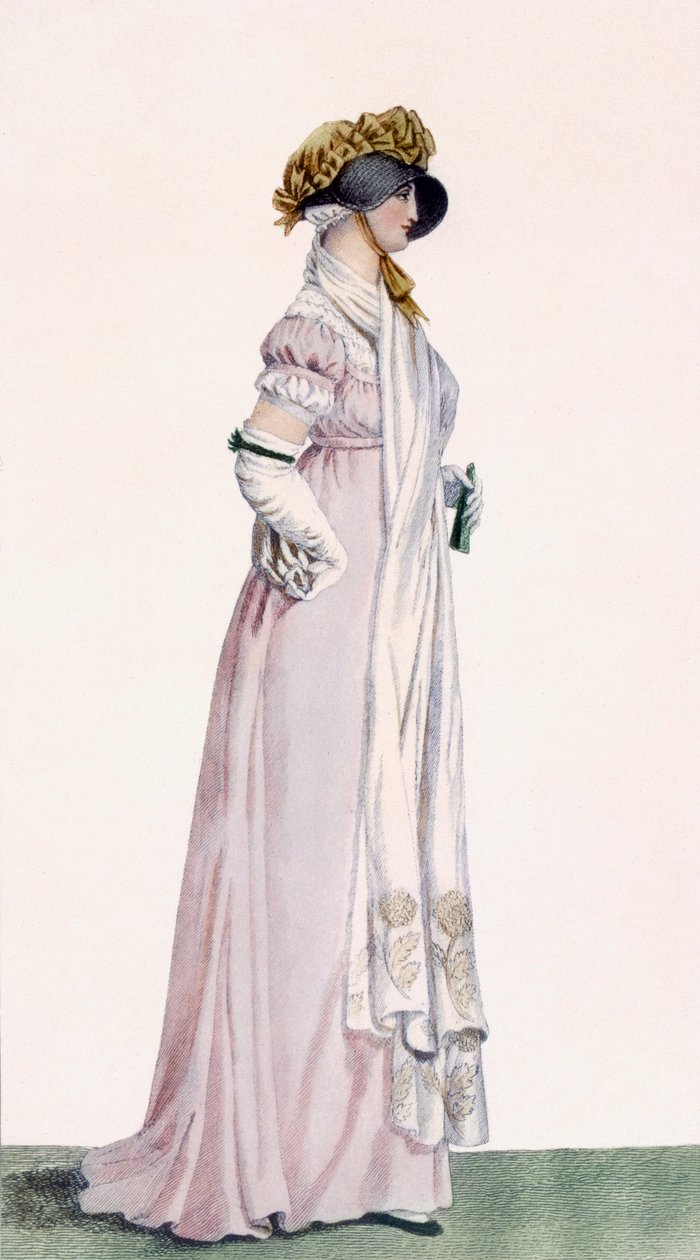 Dámské promenádní šaty, ilustrace z 