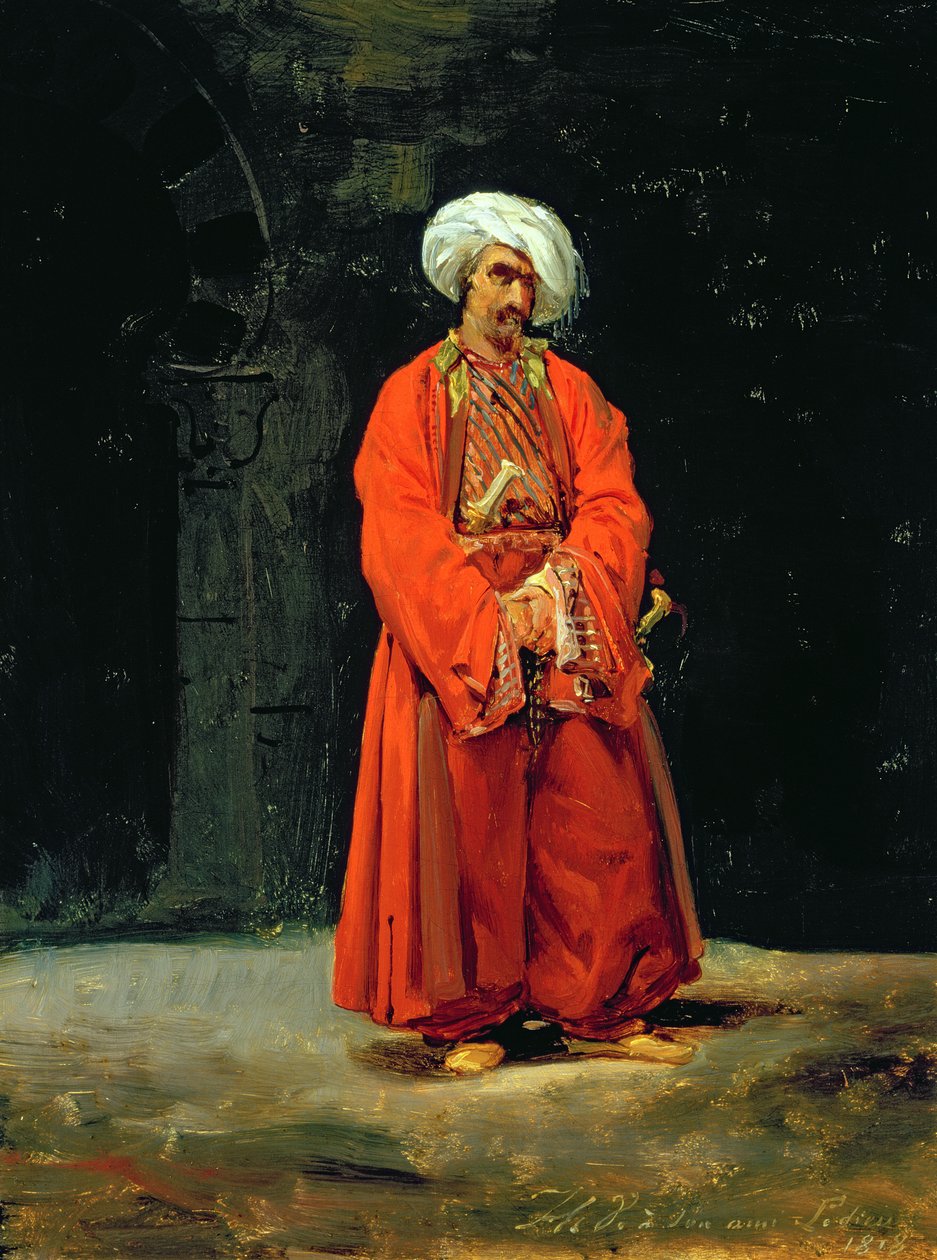 Portrét orientálního, 1818 od Antoine Charles Horace Vernet