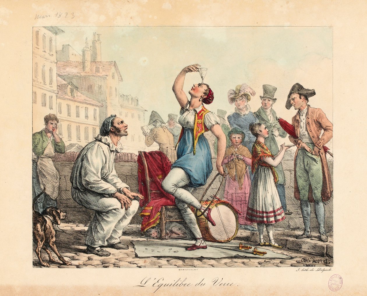 The Glass Balancer, 1815-30 od Antoine Charles Horace Vernet