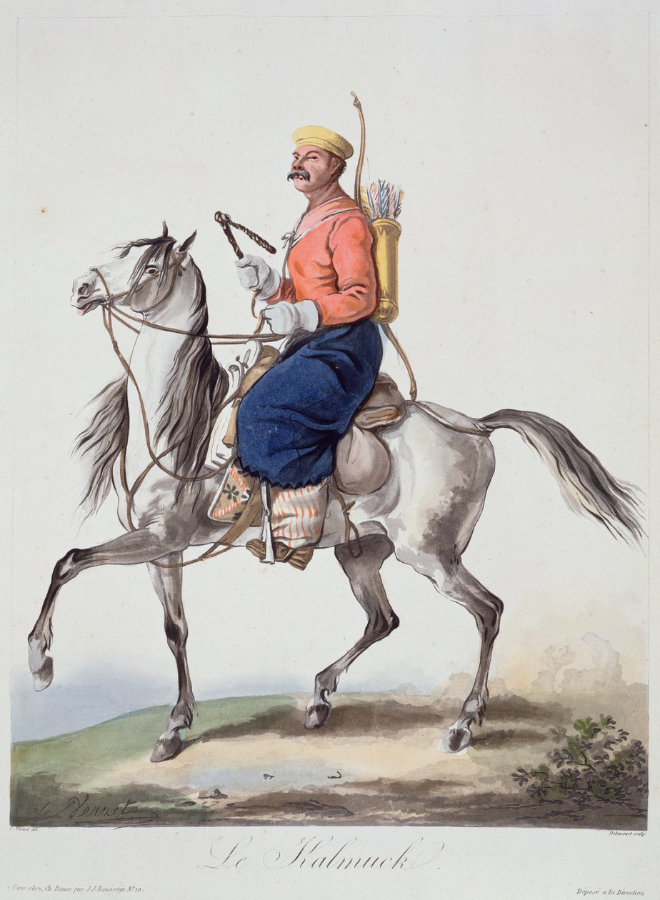 Kalmyk od Antoine Charles Horace Vernet