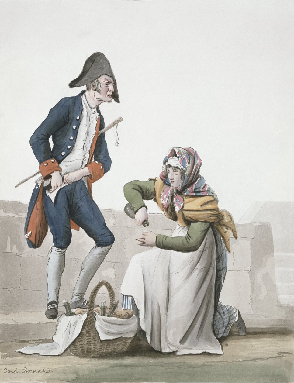 Prodejce brandy od Antoine Charles Horace Vernet