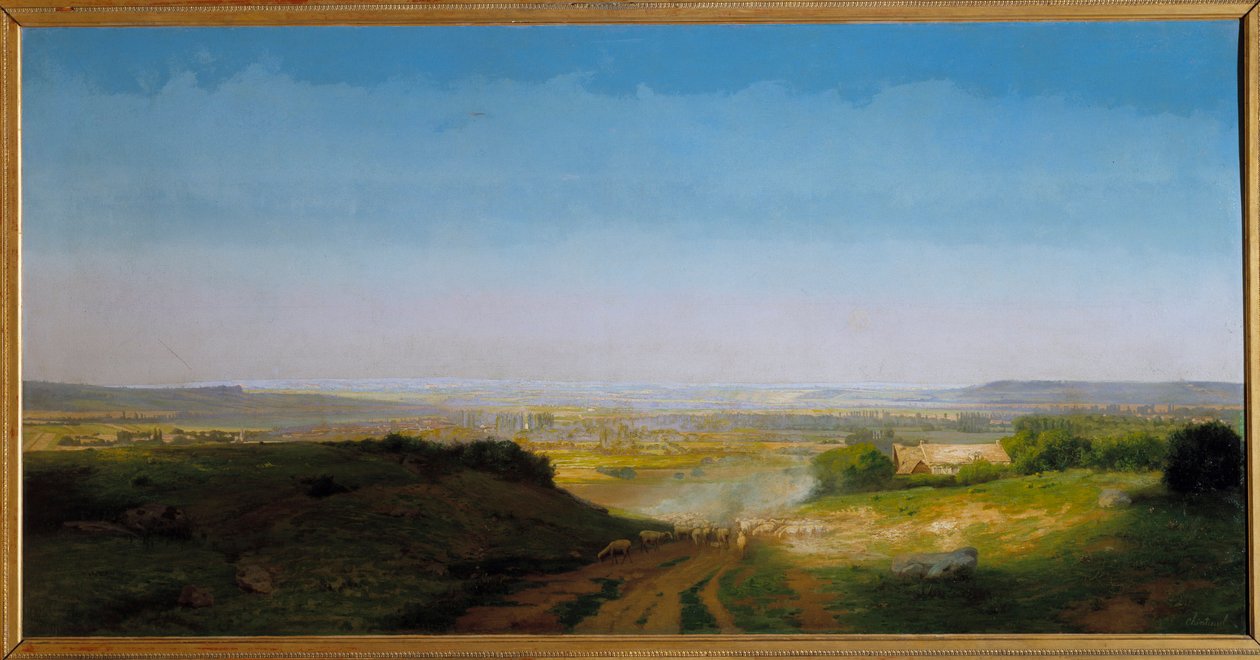 Vesmírná malba od Antoina Chintreuila (1814-1873) 1869 Sun. 1,02 x 2,02 m. od Antoine Chintreuil