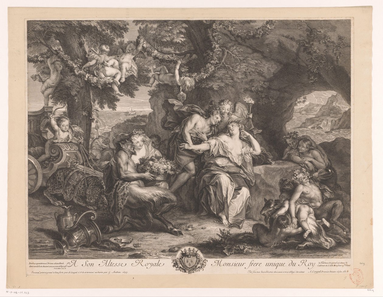 Bakchus a Ariadna od Antoine Coypel