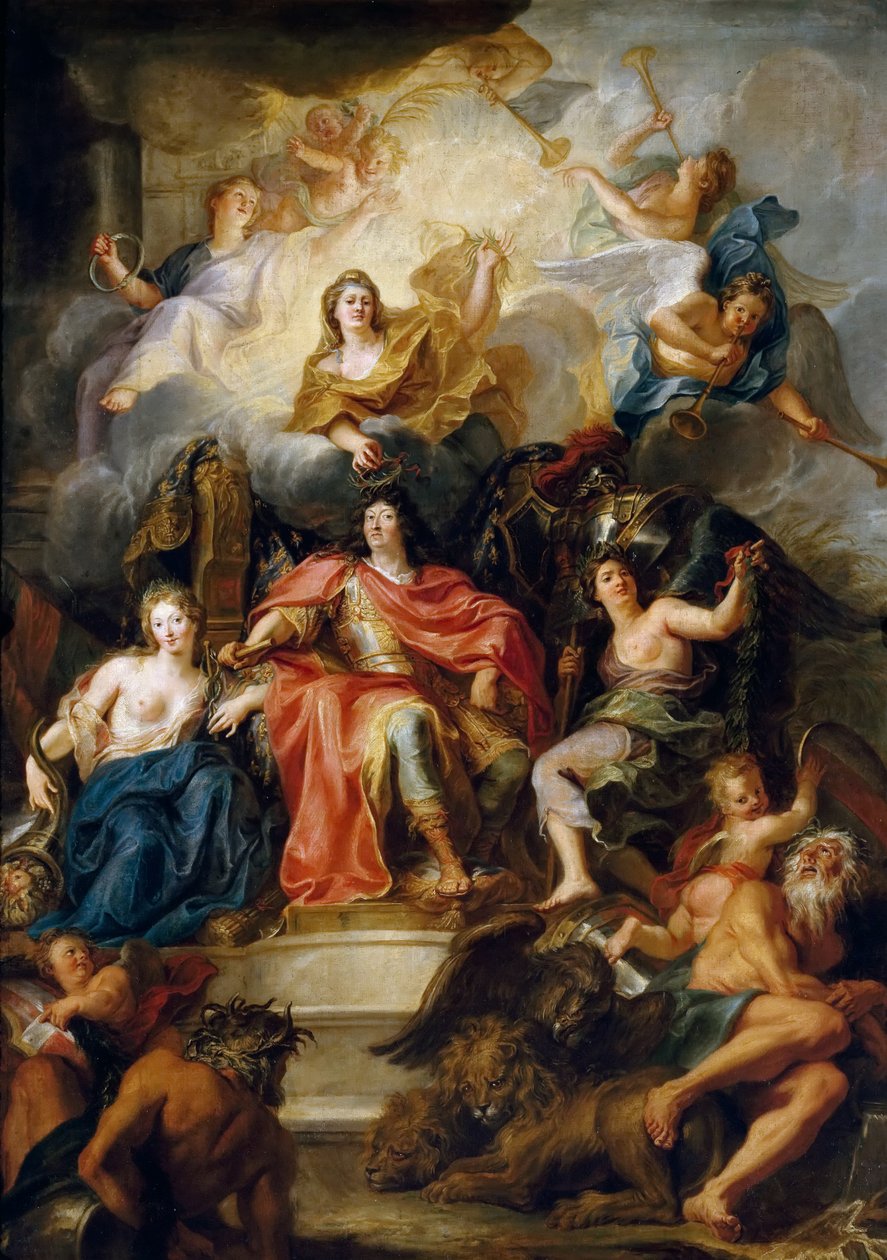 Oslava Ludvíka XIV od Antoine Coypel