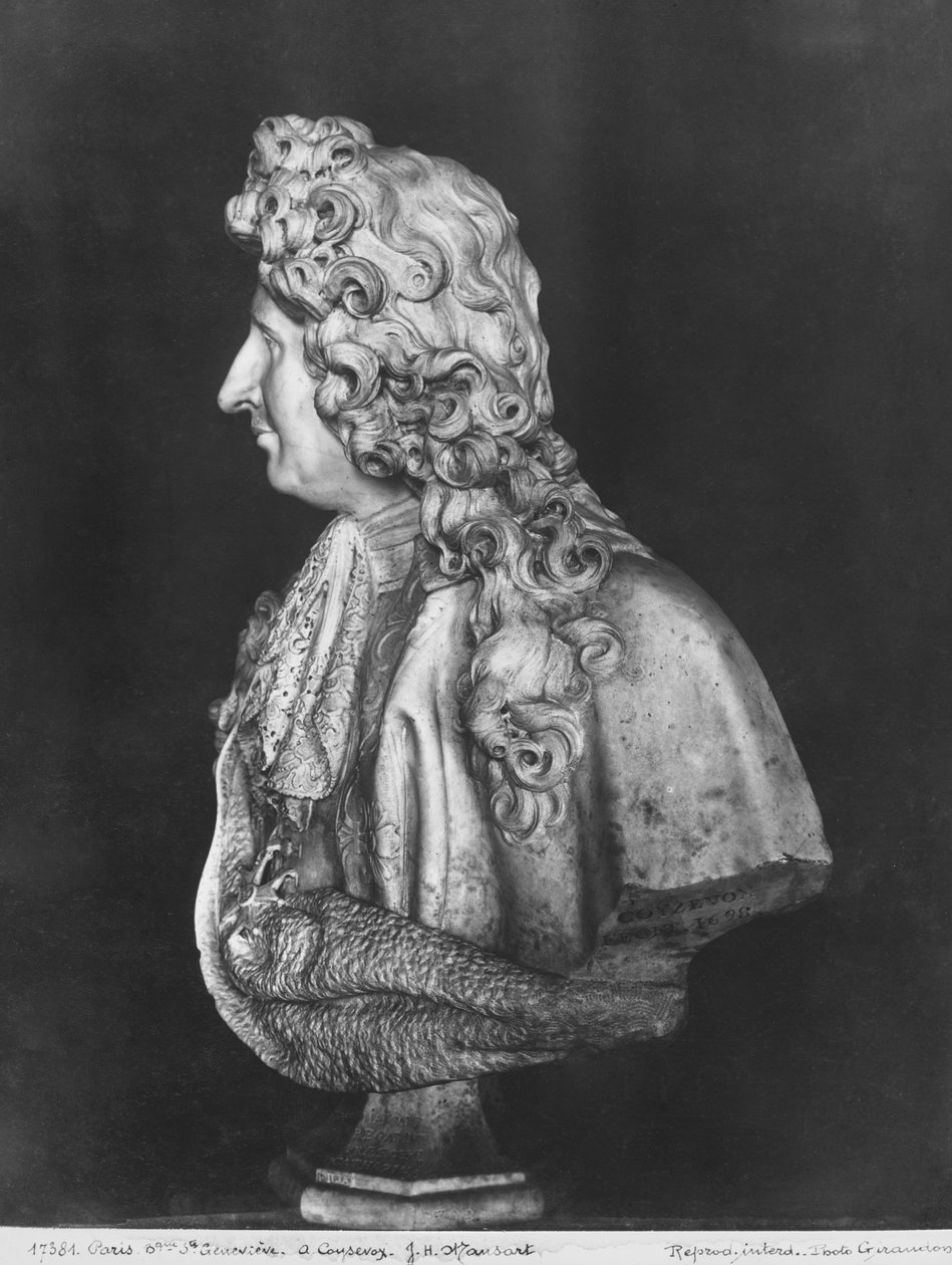 Busta Julese Hardouina Mansarta, 1698 (mramor) od Antoine Coysevox