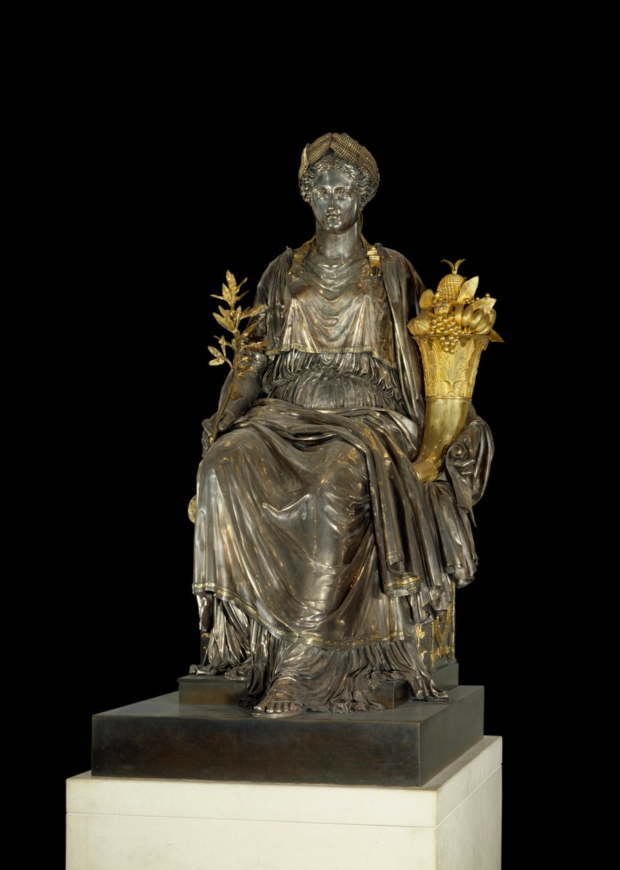 La Paix Stříbrná a bronzová socha od Antoine Denis Chaudet (1763-1810) a Louis Jean Baptiste Cheret (1760-1832) ze Salon de la Paix v Palais des Tuileries. Paříž, muzeum Louvre. od Antoine Denis Chaudet