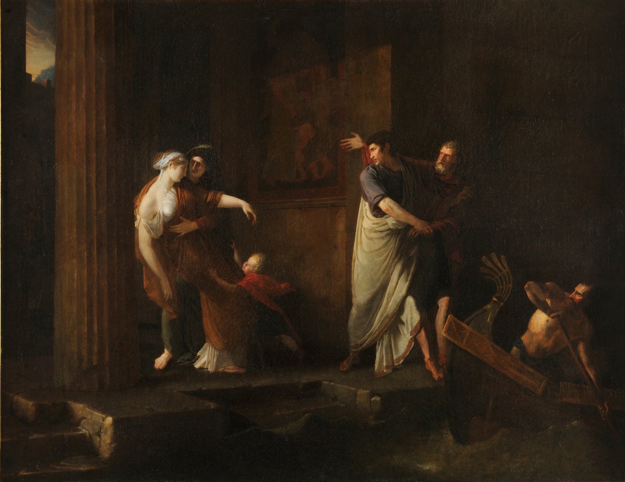 Rozloučení Bruta a Portie, 1799 od Antoine Dubost