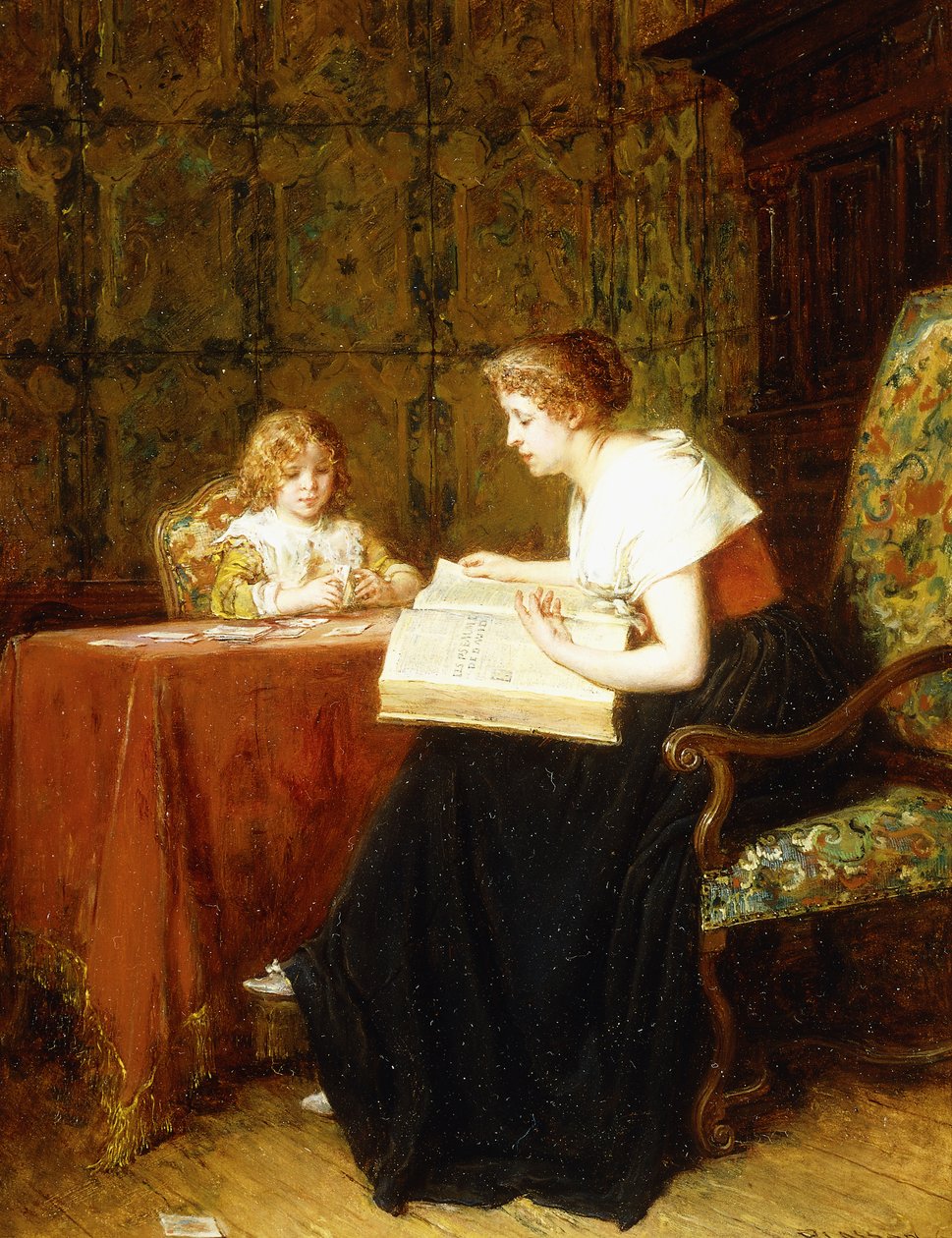 Večerní hodina od Antoine Emile Plassan