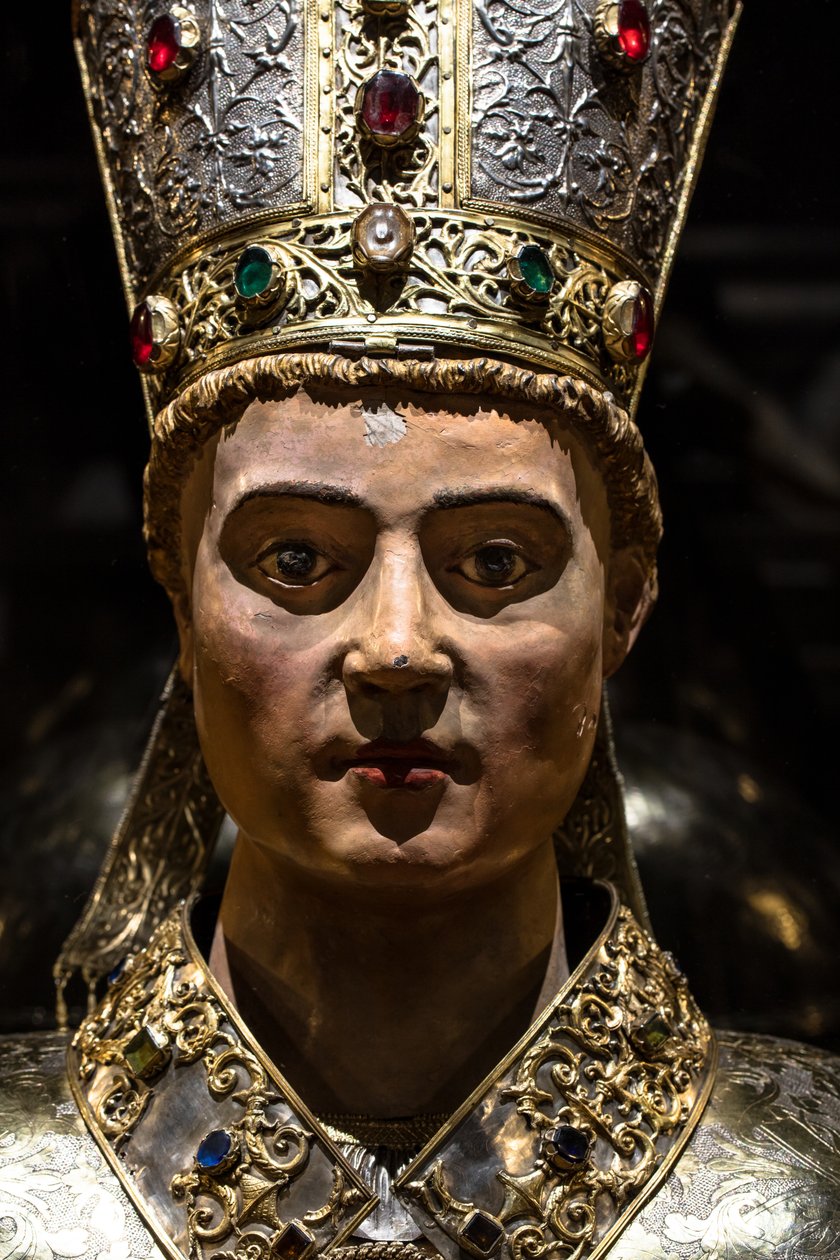 Relikviářová busta svatého Liziera od Antoine Favier