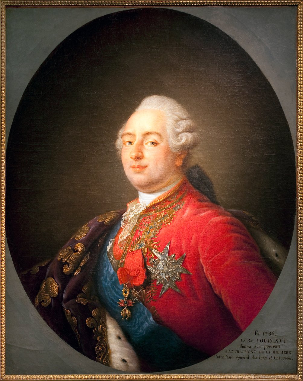 Portrét Ludvíka XVI. (1754-1793), krále Francie. Obraz z dílny Antoina Francoise (Antoine-Francoise) Calleta (1741-1823). 1786. Rozm. 0,915 x 0,730 m. Paříž, Musee Carnavalet od Antoine Francois (after) Callet