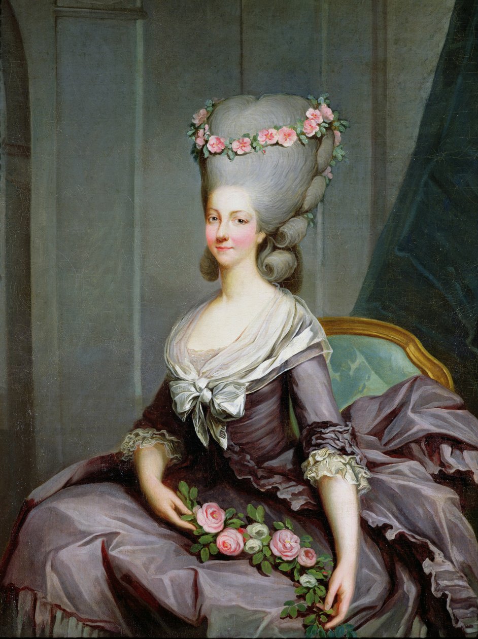 Marie-Therese de Savoie-Carignan (1749-92) princezna z Lamballe (olej na plátně) od Antoine François Callet