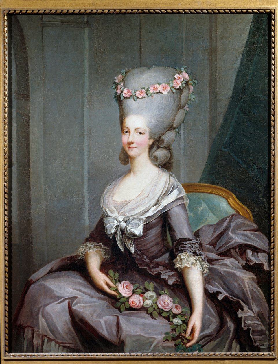 Portrét Marie Therese Louise de Savoie Carignan, princezny z Lamballe od Antoine François Callet