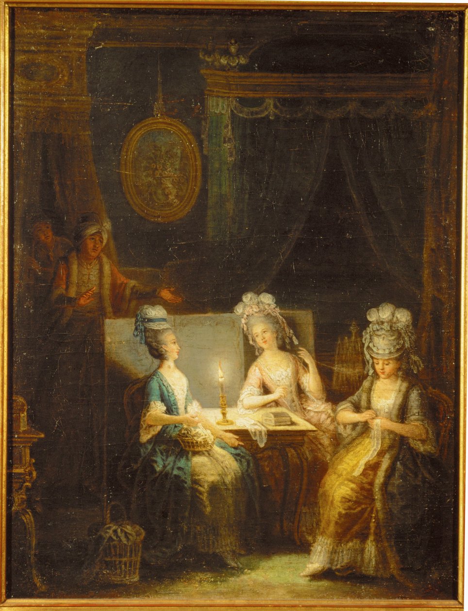 Zemir a Azor, opera, Andre E... (malba na plátně) od Antoine Francois Saint-Aubert