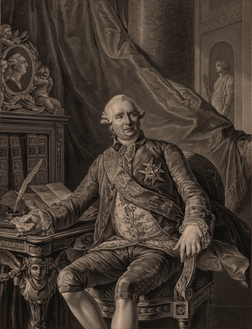 Charles Gravier, hrabě z Vergennes 1717-1787, 1774. od Antoine François Callet