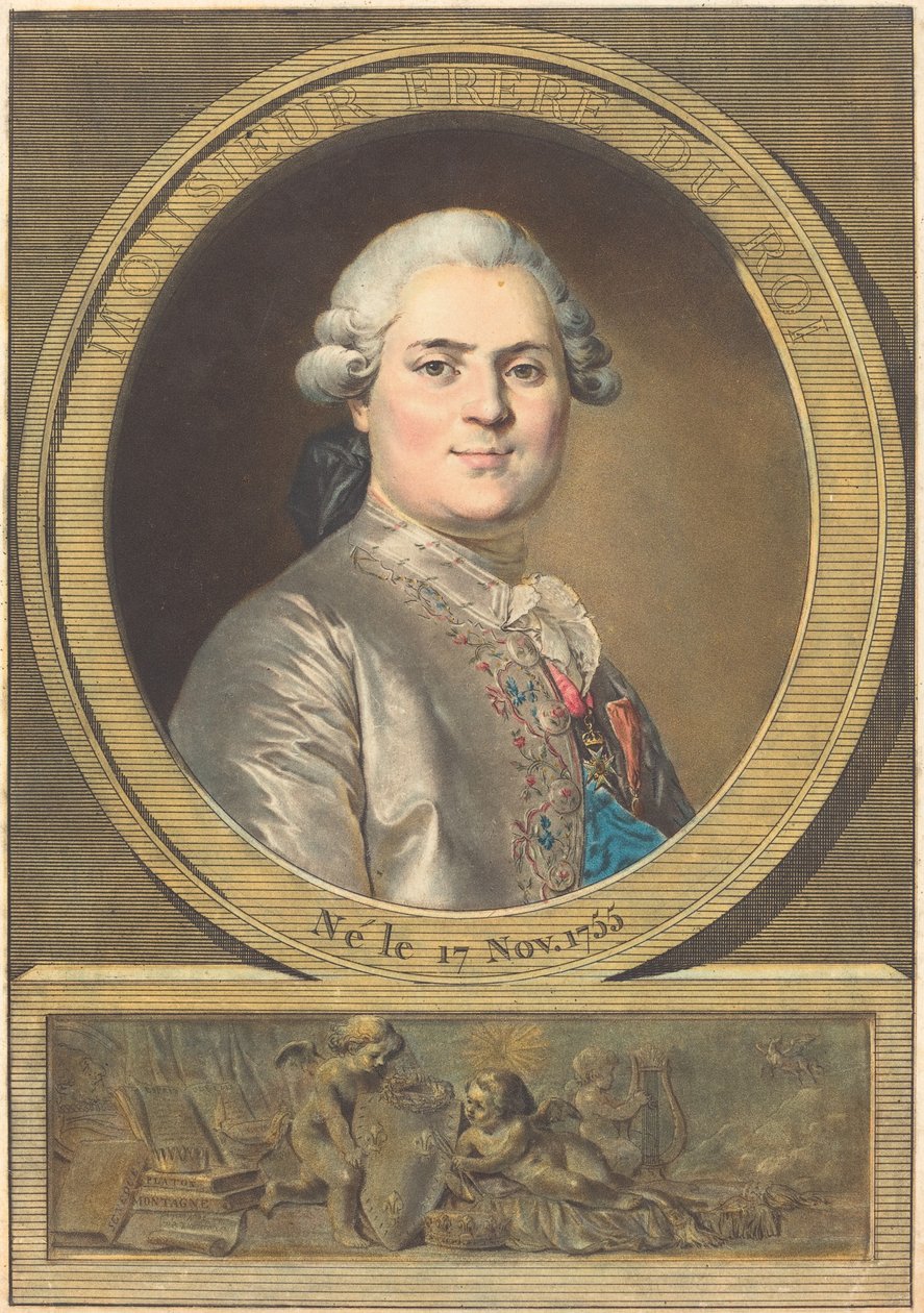 Monsieur Frère du Roi (Králův bratr) od Antoine François Sergent after Joseph Siffred Duplessis
