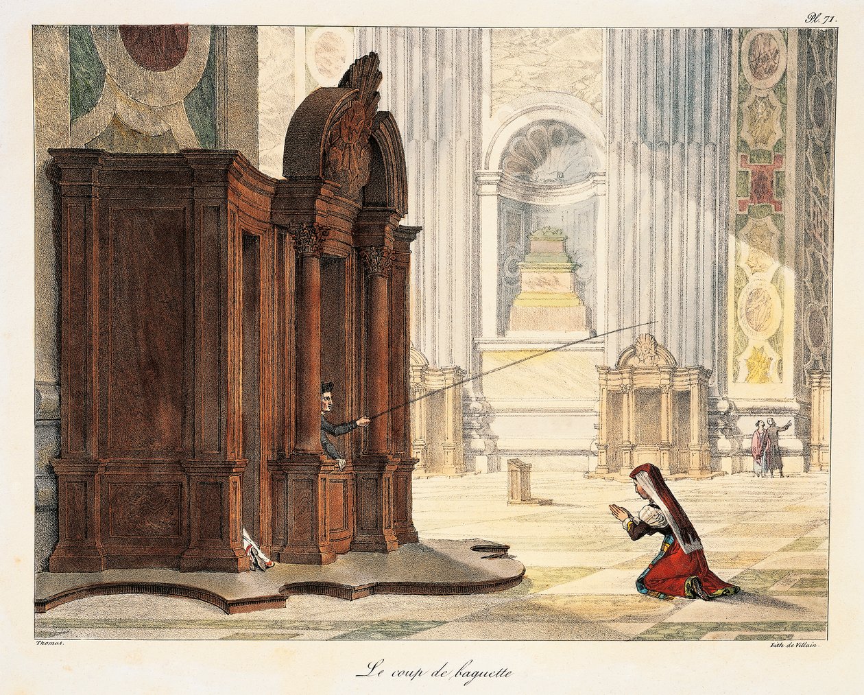 Hůlka v bazilice svatého Petra od Antoine Jean Baptiste Thomas
