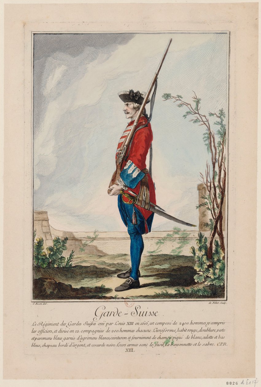 Švýcarská garda Švýcarská garda, 1756. od Antoine Jean De Fehrt