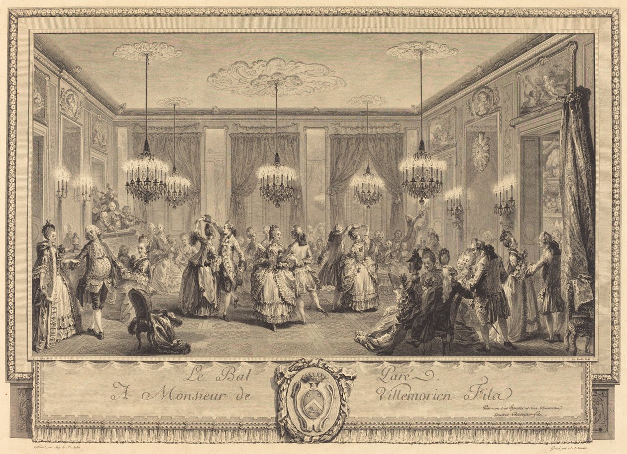 Zdá se jim od Antoine Jean Duclos after Augustin de Saint Aubin