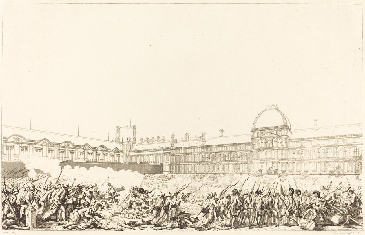 Den 10. srpna 1792 od Antoine Jean Duclos after Charles Monnet