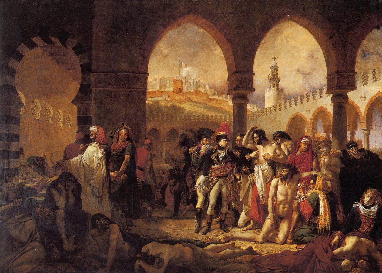 Bonaparte Návštěva Pesthouse v Jaffě od Antoine Jean Gros