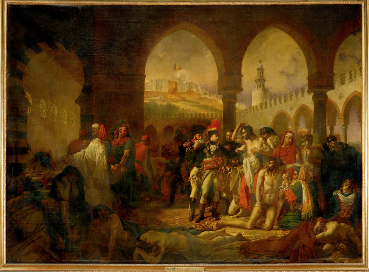 Bonaparte při návštěvě obětí moru v Jaffě... od Antoine Jean Gros