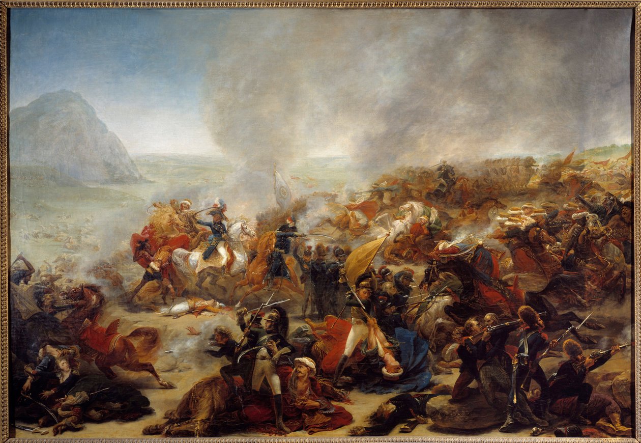 Kampaň (expedice) do Egypta (1798-1801): "" Bitva o Nazaret dne 08.04.1799""" V této bitvě zvítězil generál Jean Andoche Junot (Jean-Andoche) (1771-1813). Obraz Antoine Jean Gros (1771-1835) 1801 Ne. 1,35x1,95 m Nantes, Musee des B od Antoine Jean Gros