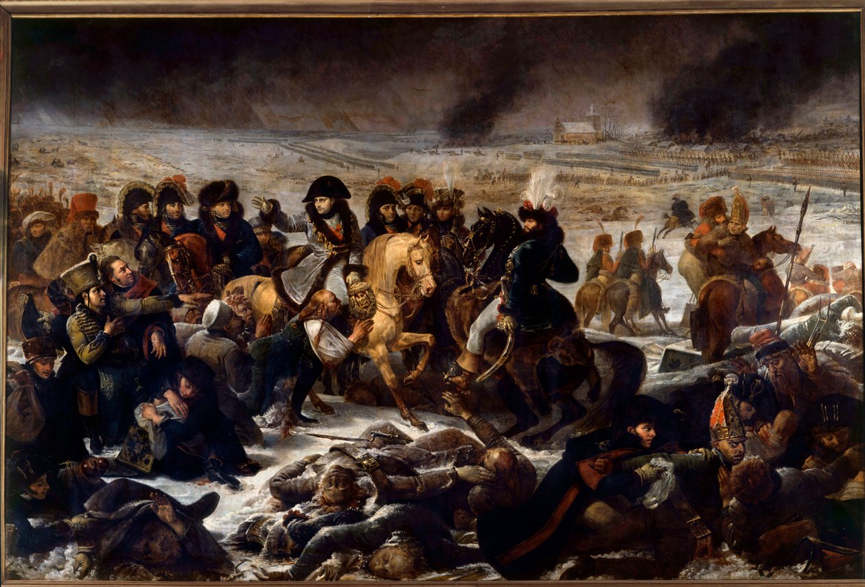 Tažení Pruska a Polska (1806-1807): „“ Napoleon I. (1769-1821) na bitevním poli Eylau 9/02/1807““ Obraz Antoine Jean Gros (1771-1835) 1808 Ne. 5,21 x 7,84 m od Antoine Jean Gros