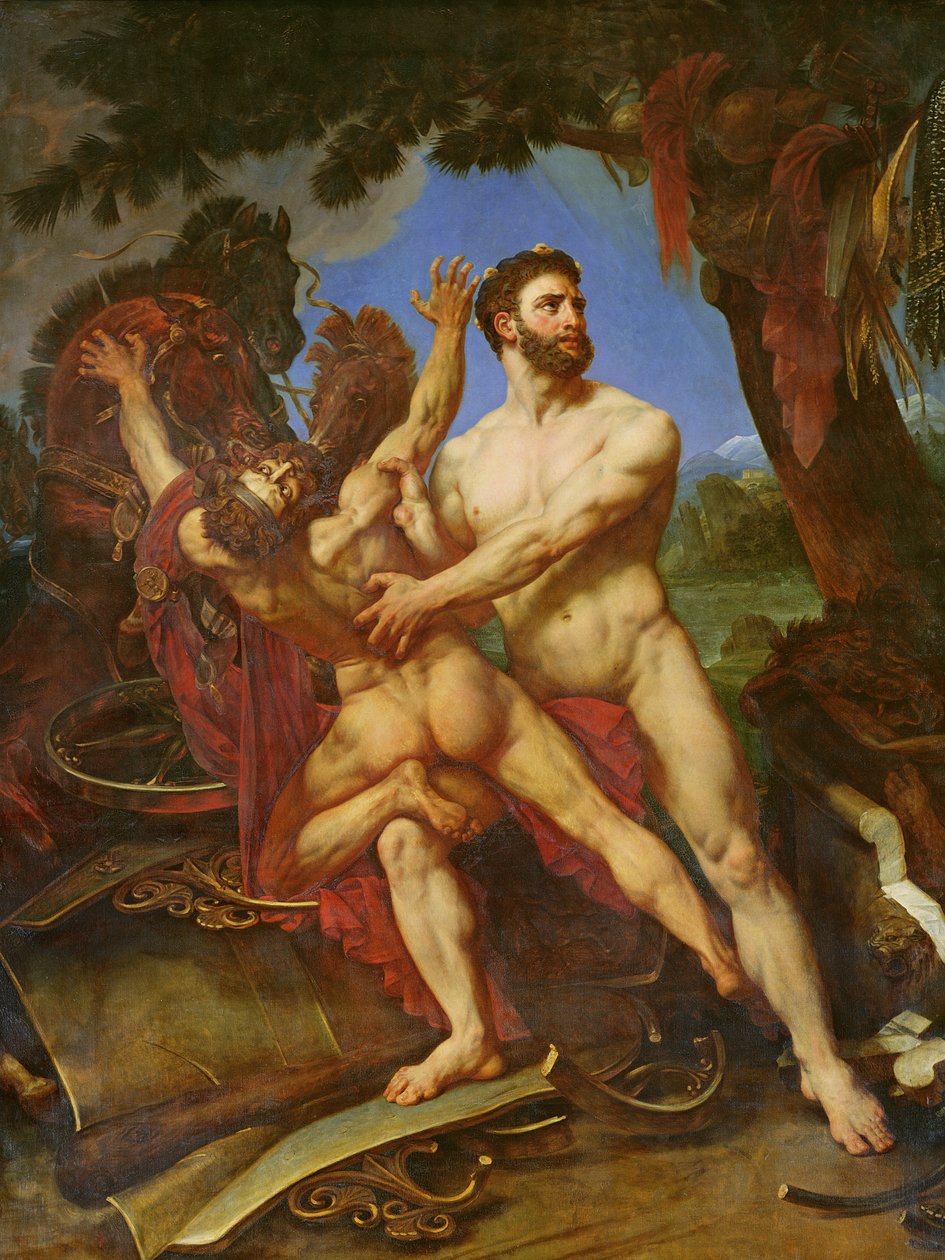 Herkules a Diomedes od Antoine Jean Gros