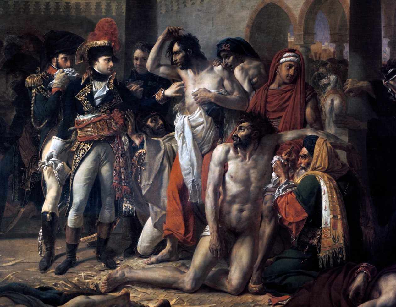 Napoleon Bonaparte na návštěvě u morové nákazy v Jaffě, 11. března 1799, 1804. od Antoine Jean Gros