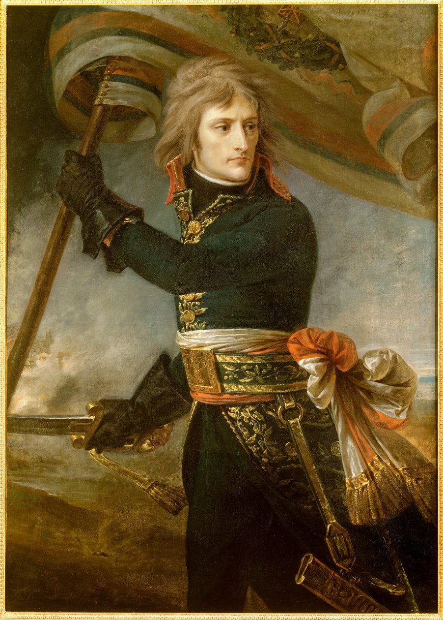 Napoleon Bonaparte u mostu Arcole (17. listopadu od Antoine Jean Gros