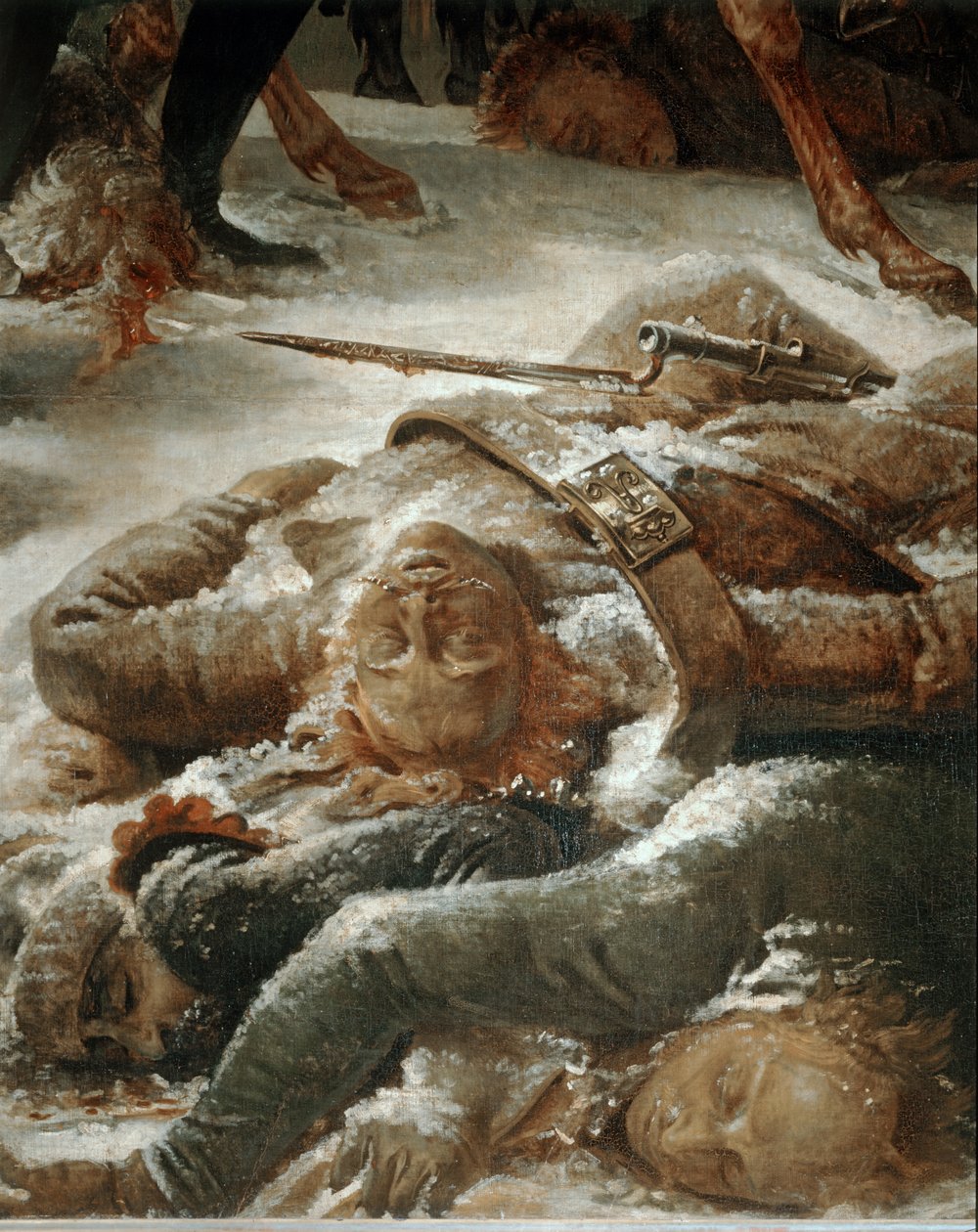 Napoleon na bitevním poli u Eylau, kde 9. února 1807 zvítězila francouzská vojska nad Rusy a Prusy ... od Antoine Jean Gros