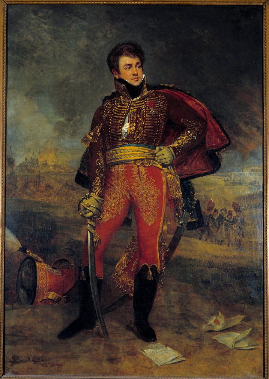 Portrét generála hraběte Francoise Fourniera Sarloveze (1773-1827) Obraz Antoine Jean Gros (1771-1835) od Antoine Jean Gros