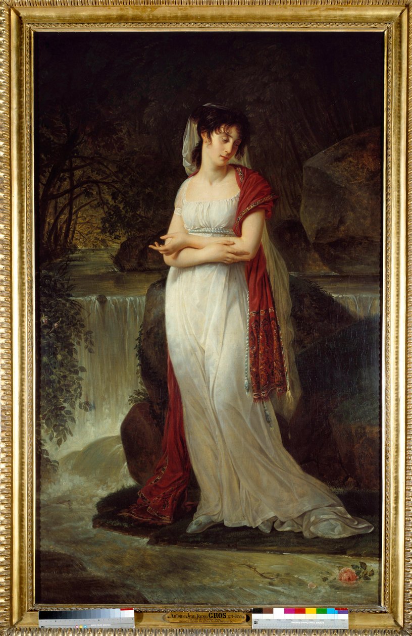 Posmrtný portrét Christine Boyerové (1776-1800) První žena Luciena Bonaparta Obraz Antoine Jean Gros (1771-1835) 19. století Sun. 2,14x1,34 m. od Antoine Jean Gros