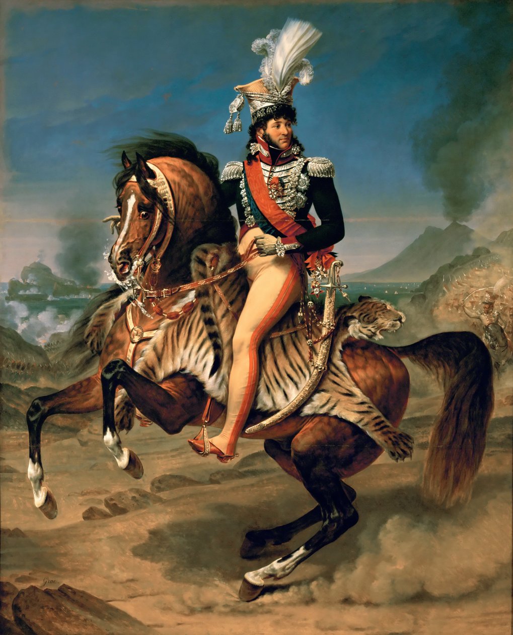 Jezdecký portrét Joachima Murata 1767-1815 od Antoine Jean Gros Baron
