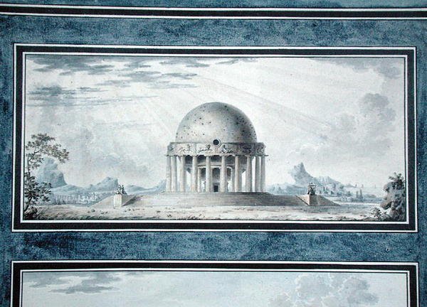 Návrh domu pro kosmopolita, 1783 od Antoine Laurent Thomas Vaudoyer
