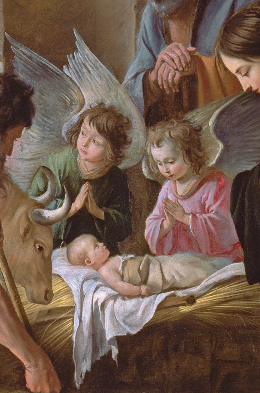 Klanění pastýřů, kolem roku 1638 (detail 99414) od Antoine Le Nain