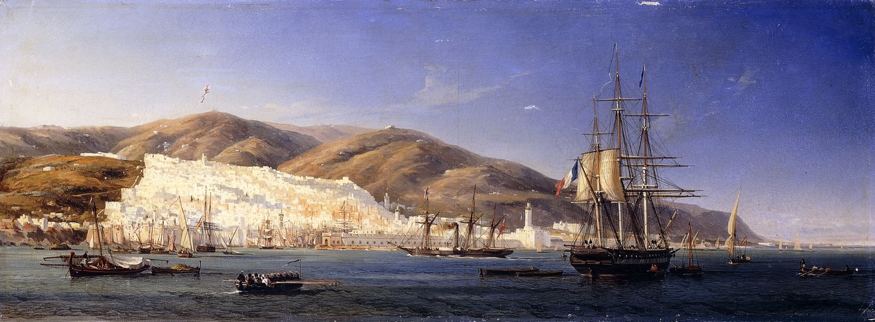 Přístav Alger od Antoine Leon Morel Fatio