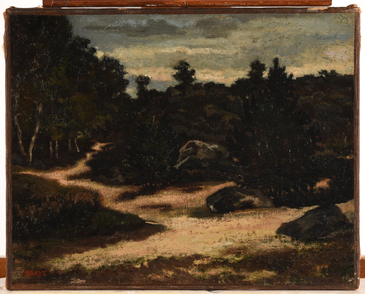 Francouzsky: Chemin sableux en forêt de Fontainebleau od Antoine Louis Barye